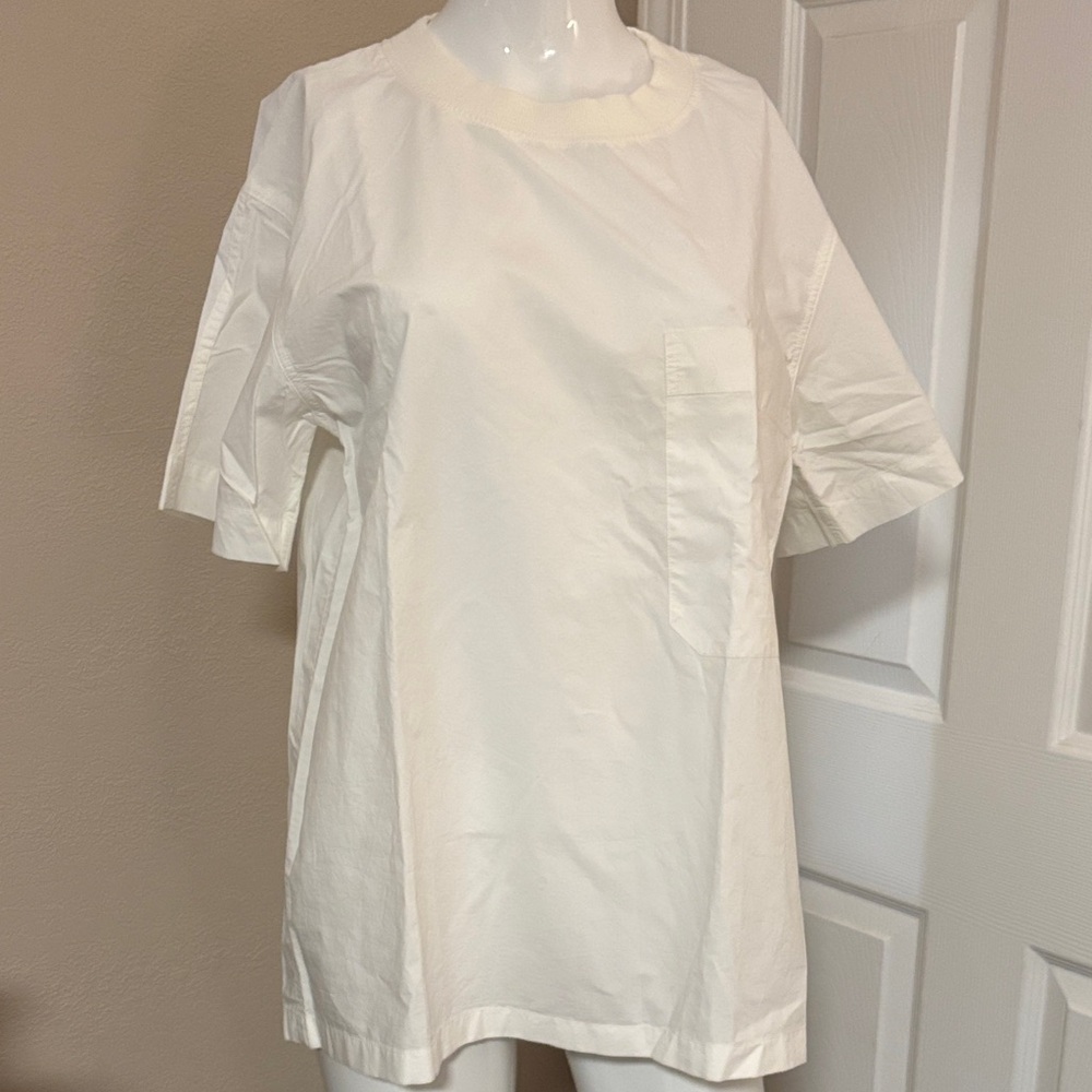 Uniqlo U oversized White Short Sleeve Pocket Tee